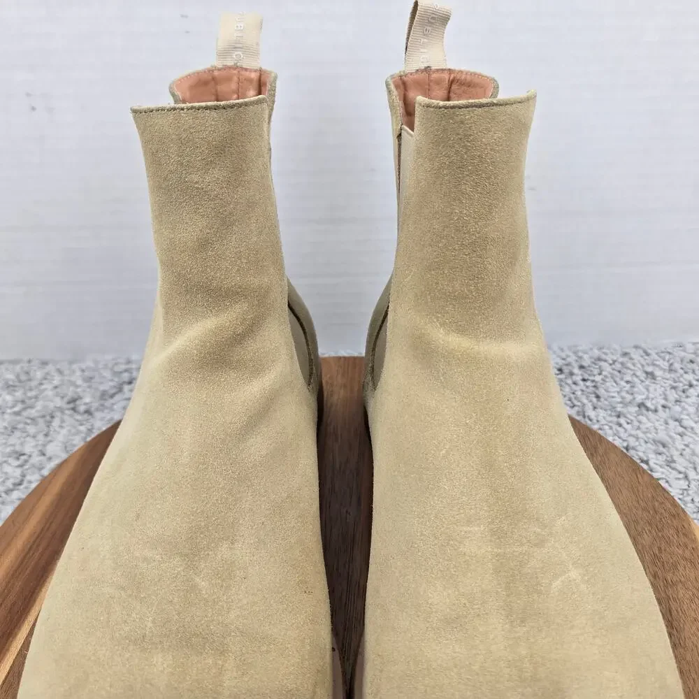 New Republic Mens 13 Tan Suede Casual Daily Lifestyle Office Career Chelsea Boot